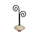 Adult Neck Block Display with Finial, Contemporary Retail Store Fixture for Jewelry, Scarves & Accessories