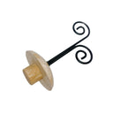 Adult Neck Block Display with Finial, Contemporary Retail Store Fixture for Jewelry, Scarves & Accessories