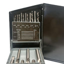 18 Pc HSS UNF Tap & Drill Bit Set, High Speed Steel Plug & Chamfer Taps with Matching Drill Bits for Fine Thread Metal Cutting