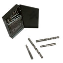 18 Pc HSS UNF Tap & Drill Bit Set, High Speed Steel Plug & Chamfer Taps with Matching Drill Bits for Fine Thread Metal Cutting