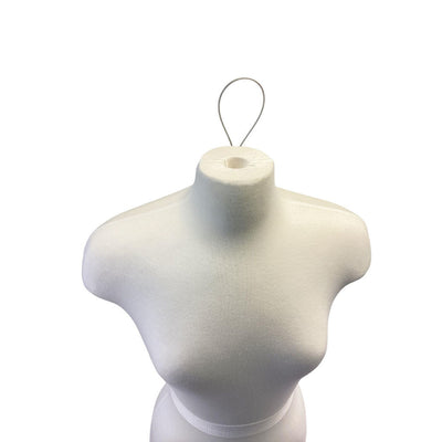 Medium Size Female Torso Form Mannequin with Half Legs for Display, Sewing, Decorations