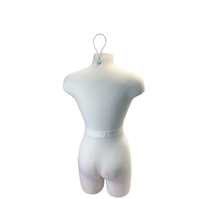 Medium Size Female Torso Form Mannequin with Half Legs for Display, Sewing, Decorations