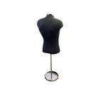 22"-43" Height Adjustable Black Shirt Form & Neckblock Mannequin Stand, Black