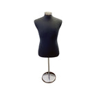 22"-43" Height Adjustable Black Coat Form & Neckblock Mannequin Stand,35" Waist
