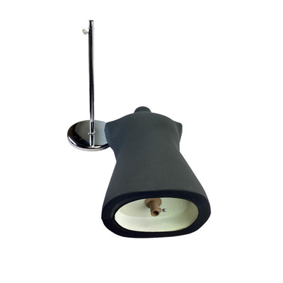 22"-43" Height Adjustable Black Coat Form & Neckblock Mannequin Stand,35" Waist