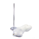 22"-43" Height Adjustable Cream Women's Torso Form Neckblock Mannequin Stand
