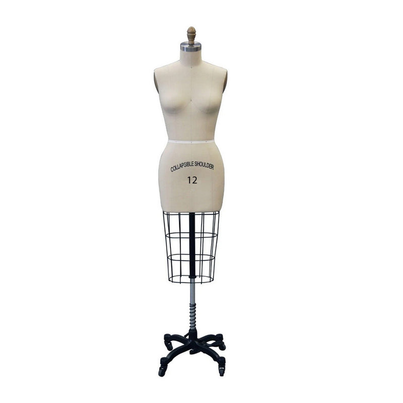 Female Fashion Dressmaker Dress Form Mannequin Size 12,Shoulders are Collapsible