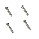 1/4" Slimeline Flat Head Receiver Swageless Terminal Cable Stainless Steel 4 Pcs