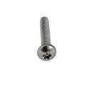 Marine 1/4" Tampered Proof Panhead Screw Fully Threaded Stainless Steel 4 Pcs