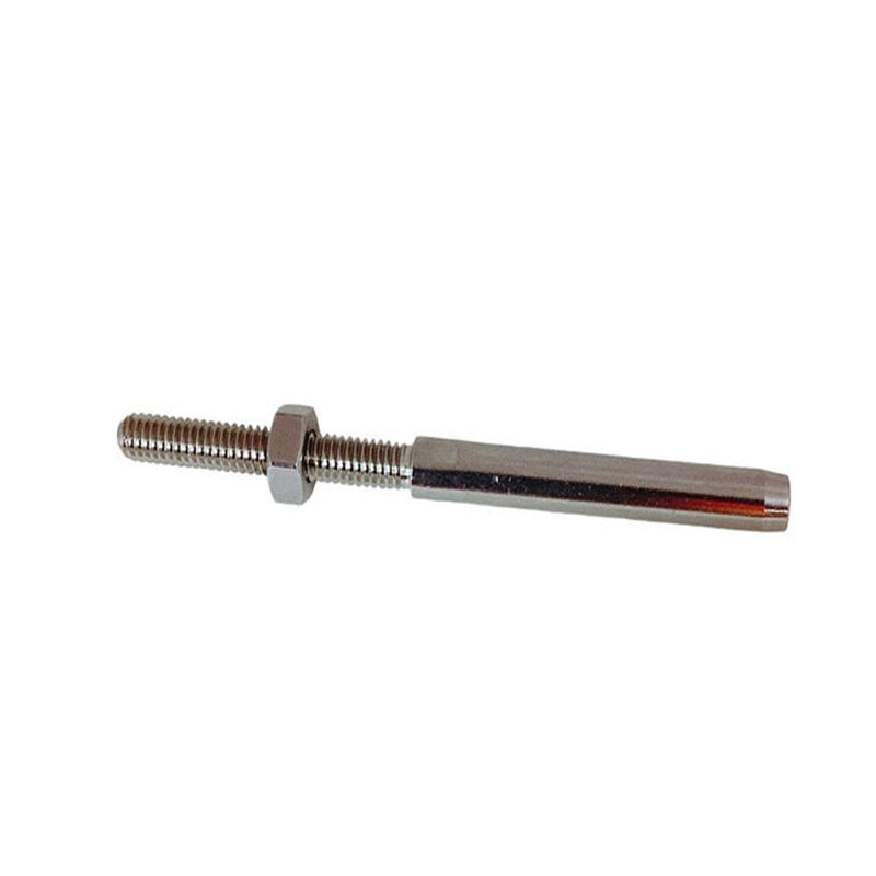 Marine 3/16" Cable Rail Hand Swage Stud Swage Terminal Stainless Steel T316