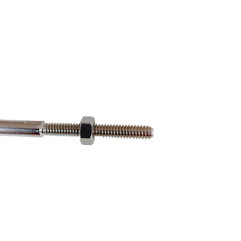 Marine 3/16" Cable Rail Hand Swage Stud Swage Terminal Stainless Steel 316 4 Pcs
