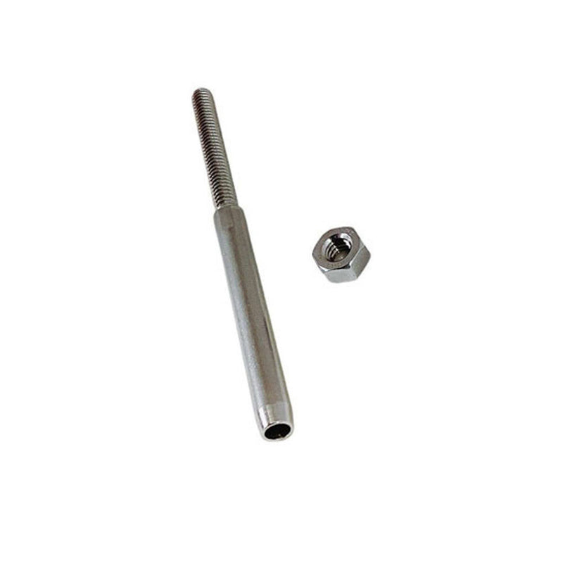 Marine 3/16" Cable Rail Hand Swage Stud Swage Terminal Stainless Steel 316 4 Pcs