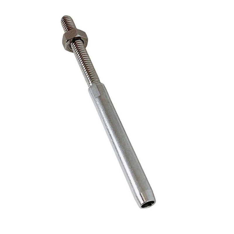 3/16" Hand Swage Lifeline Stud RH Cable Rail T316 Stainless Steel Marine 4 Pcs