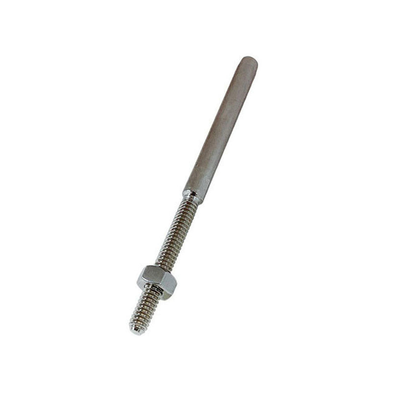 3/16" Hand Swage Lifeline Stud RH Cable Rail T316 Stainless Steel Marine 4 Pcs