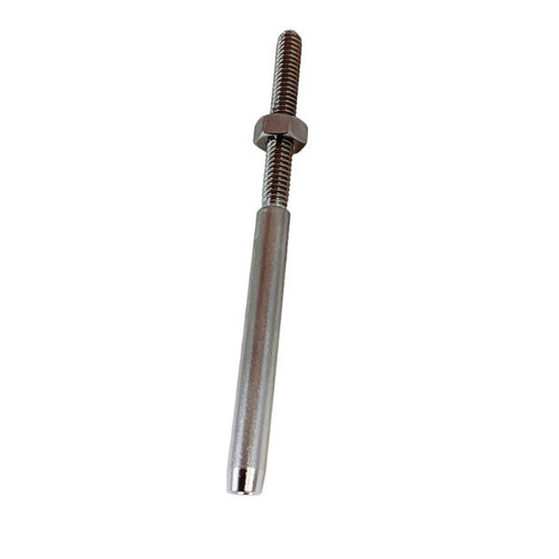 3/16" Hand Swage Lifeline Stud RH Cable Rail T316 Stainless Steel Marine 4 Pcs