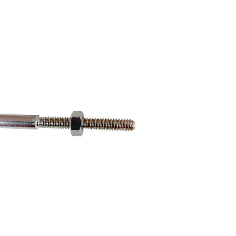 3/16" Hand Swage Lifeline Stud RH Cable Rail T316 Stainless Steel Marine 4 Pcs