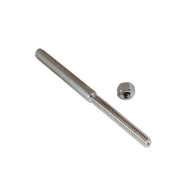 3/16" Hand Swage Lifeline Stud RH Cable Rail T316 Stainless Steel Marine 4 Pcs