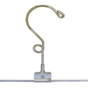 100 Pcs Skirt Hangers Size 12" Chrome Metal Wire Pant Skirt Clip Pinch Grip Fixture Retail Display Adult Clothes Hangers