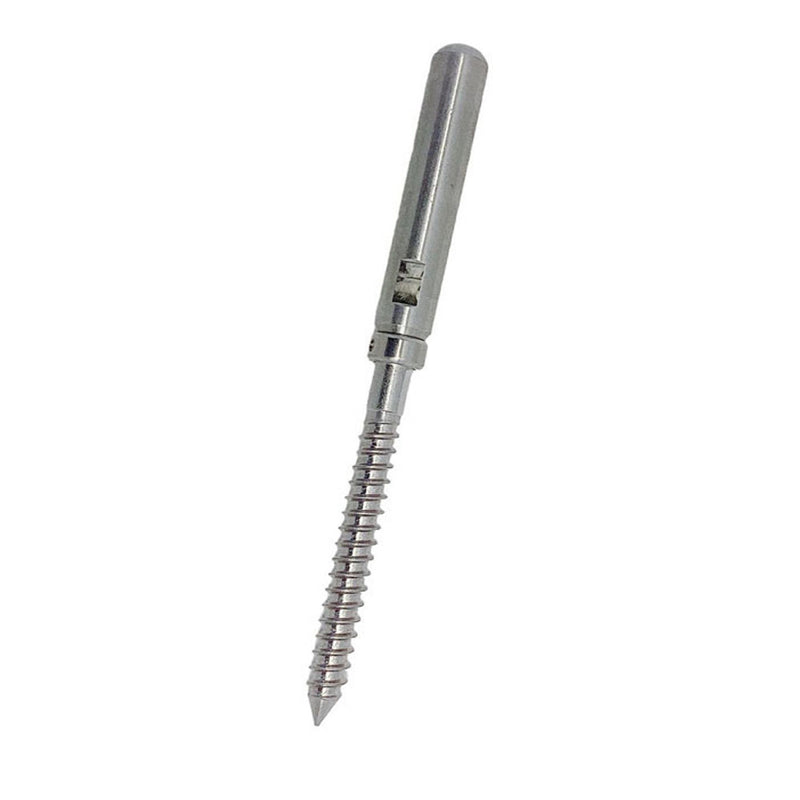 Marine 3/16" Cable Lag Swage Stud Cable Railing Rail T316 Stainless Steel 4 Pcs