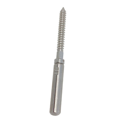 Marine 3/16" Cable Lag Swage Stud Cable Railing Rail T316 Stainless Steel 4 Pcs