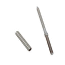 Marine 3/16" Cable Lag Swage Stud Cable Railing Rail T316 Stainless Steel 4 Pcs