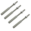 Marine 1/4" Lifeline Threaded Stud RH Cable Rail Wire T316 Stainless Steel 4 Pcs