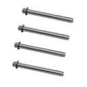 Marine 1/4" Adjustable Swage Stud Cable Railing Wire T316 Stainless Steel 4 Pcs