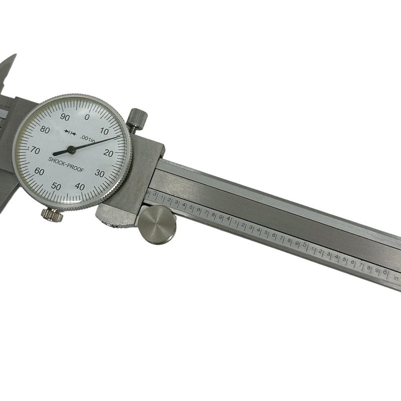 0-6" White Face Calipers; 4 Way Dial Caliper 0.001" Shock Proof