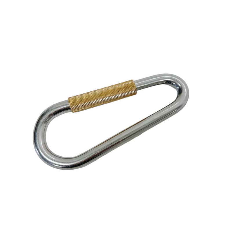 7/16" Carabiner Quick Link Spring Loaded Lock,880 Lbs WLL, Stainless Steel 4 Pcs