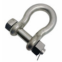 1/2" Bolt Pin Anchor Shackle 3000 Lbs WLL, T316 Stainless Steel, Drop Forged