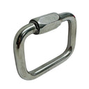 Stainless Steel T316 Square Quick Link 3/8" 2,100 Lbs WLL Marine Grade