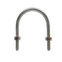 2.20"L Marine U-Bolts, 5/16"-18 Thread W/ Hex Nuts, 600 Lbs WLL, Stainless Steel