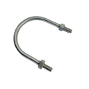 2.68"L Marine U-Bolts, 5/16"-18 Thread W/ Hex Nuts, 600 Lbs WLL, Stainless Steel