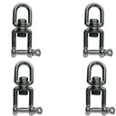 3/8" JAW EYE Marine Swivel Stainless Steel 316 Marine Mooring 1500 LBS WLL 4 Pcs