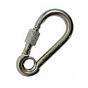 20 PCS 316 Stainless Steel 1/4" Carabiner Spring Snap Hook Eyelet & Screw 250 LB Cap