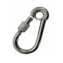 20 PCS 316 Stainless Steel 1/4" Carabiner Spring Snap Hook Eyelet & Screw 250 LB Cap