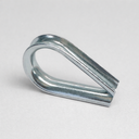 10 Pcs Marine T316 Stainless Steel 1/8" Wire Rope Thimble Commercial Light Duty Type