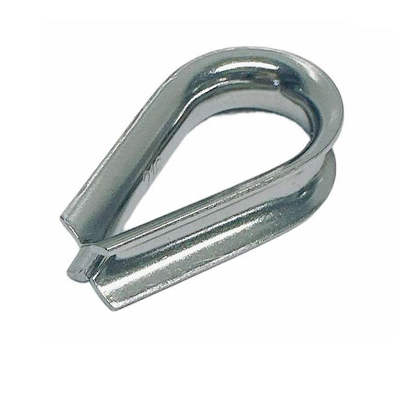 50 Pcs 1/4" Stainless Steel 316 Wire Rope Thimble Commercial Light Duty