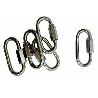 5/32" Stainless Steel 316 Quick Link Shackle Boat Marine 250 LBS WLL 50 Pcs