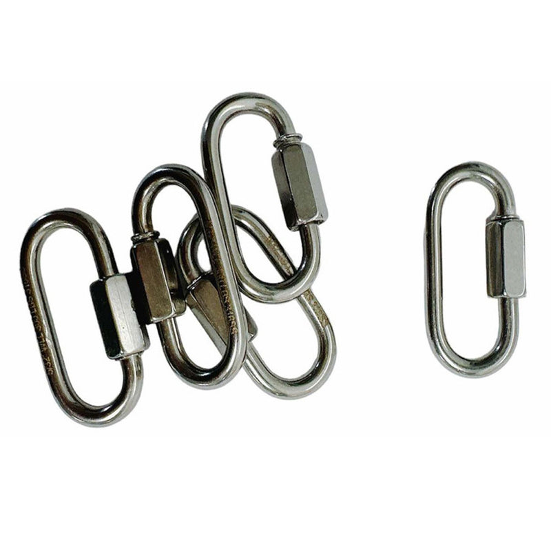 5/32" Stainless Steel 316 Quick Link Shackle Boat Marine 250 LBS WLL 50 Pcs