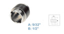 4 Pcs Marine Boat Stainless Steel T303 9/32" Threaded Insert Self Tapping Flanged Head Style