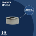 Marine 5/16"-18 Thread 11/16" Flat End Hardware Nut T316 Stainless Steel 4 Pcs