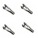 Cable Railing Streamline Fixed Jaw For 1/8" Cable T316 Stainless Steel 4 Pcs