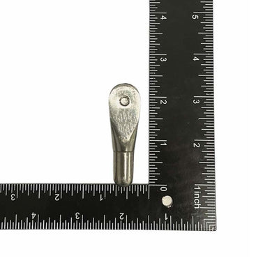 Marine Cable Railing Streamline Fixed Jaw For 3/16" Cable Stainless Steel 4 Pcs