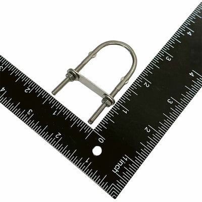 4 Pcs T304 Stainless Steel 2-1/2" U-Bolt