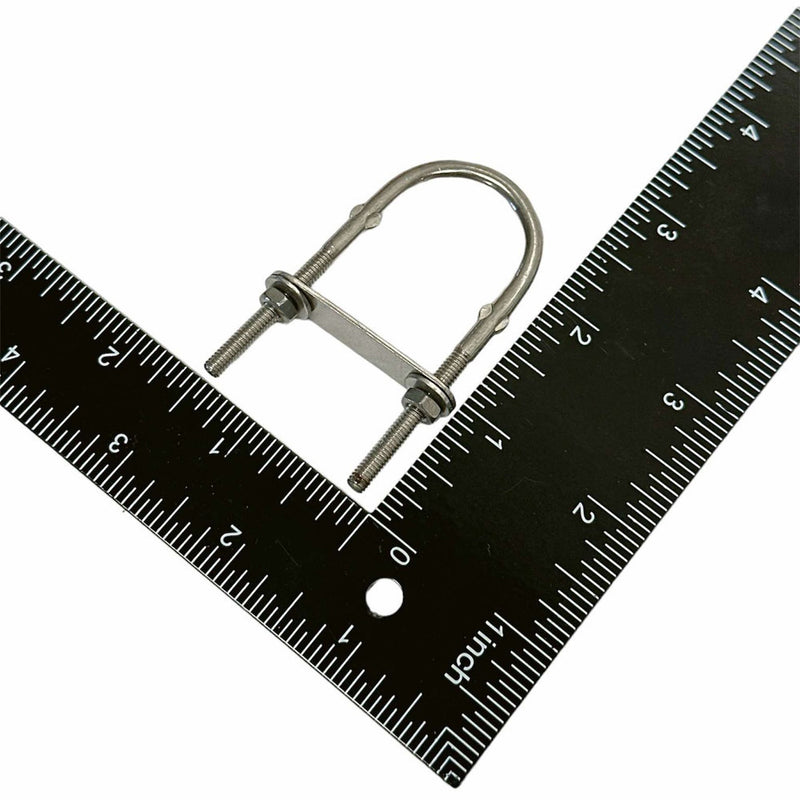 4 Pcs T304 Stainless Steel 2-1/2" U-Bolt