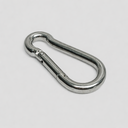 40 Pcs Marine T316 Stainless Steel 3/16" Carabiner Spring Snap Hook Marine 120 Lbs WLL