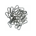 40 Pcs T316 Stainless Steel 3/16" x 50mm Carabiner Spring Snap Hook 120 Lbs WLL