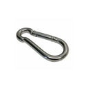 10 Pcs Marine T316 Stainless Steel 3/8" Carabiner Spring Snap Hook Marine 400 Lbs WLL