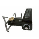 Black Foldable Butane Camping Stove, 7,250 BTU Portable Outdoor Gas Stove, Compact Single Burner for Camping, Hiking & Emergency Cooking